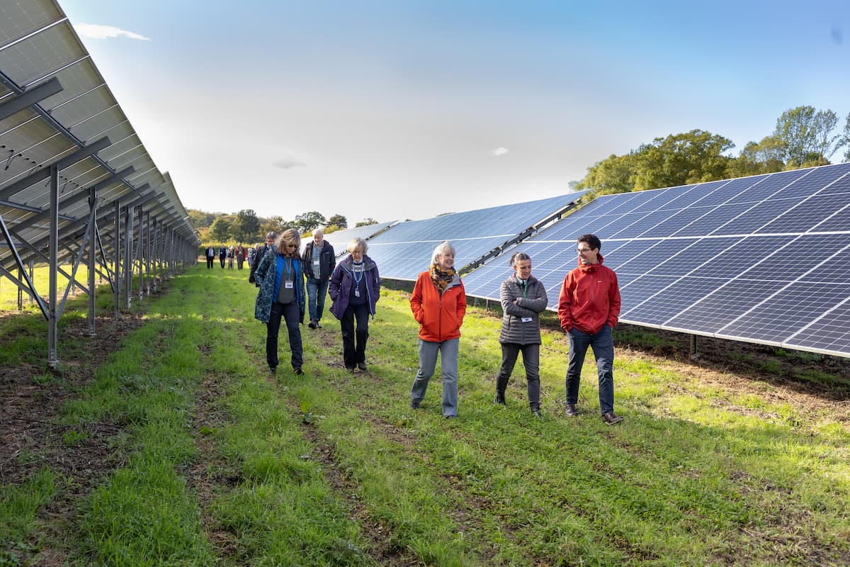 A solar tour of Dundee Renewable Energy Society's solar meadow 